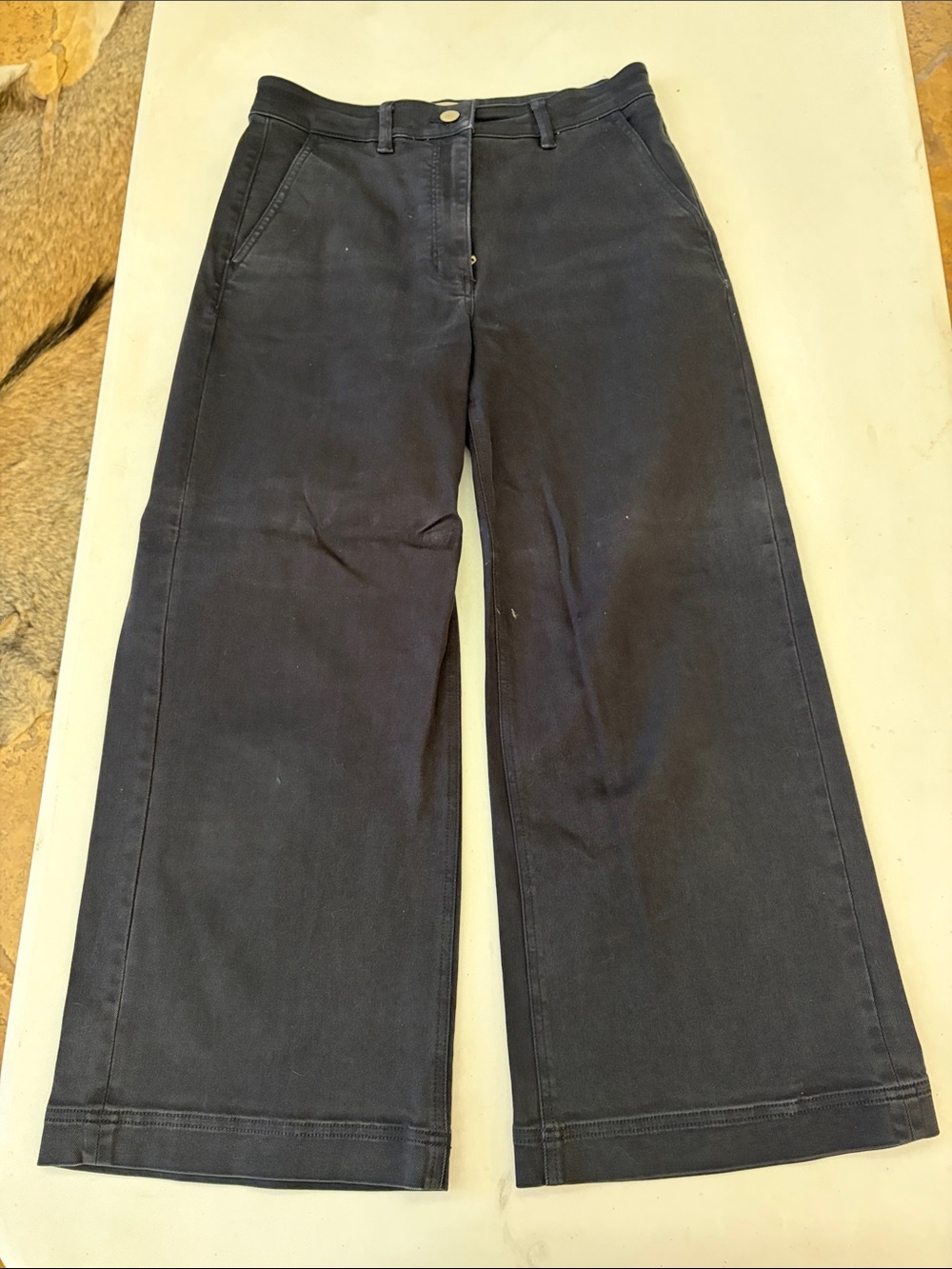 Everlane Wide-Leg Pants in Navy